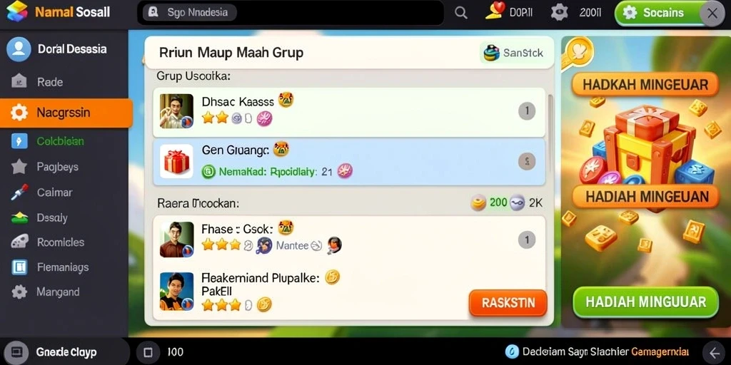 Tangkapan layar fitur multiplayer yang seru.