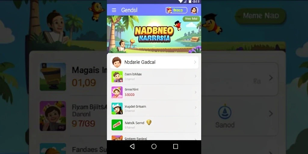 Fitur chat untuk berinteraksi dengan pemain lain.