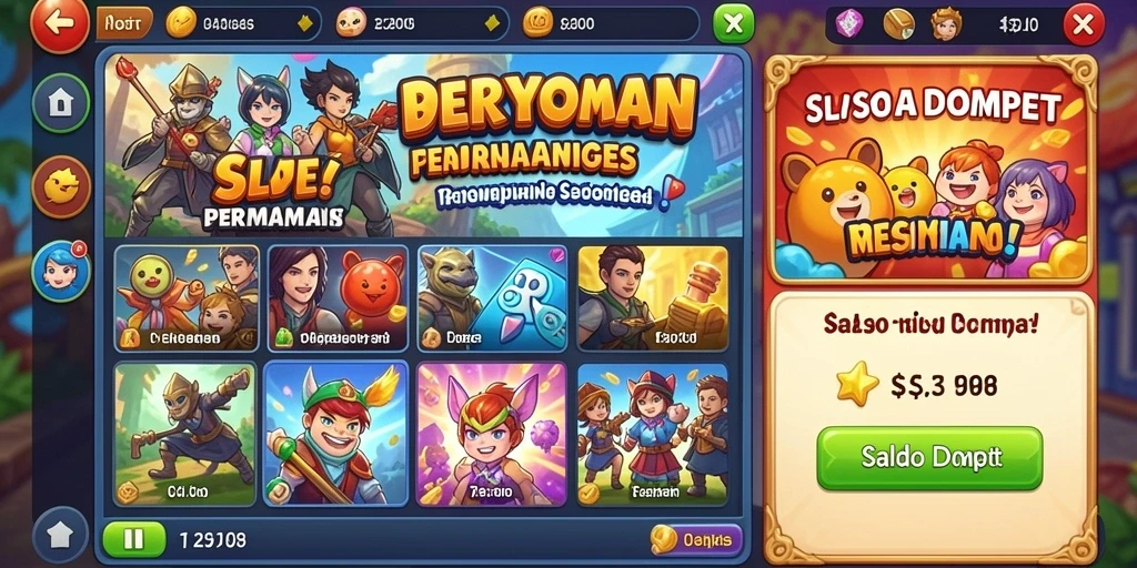 Beragam pilihan permainan slot yang seru.